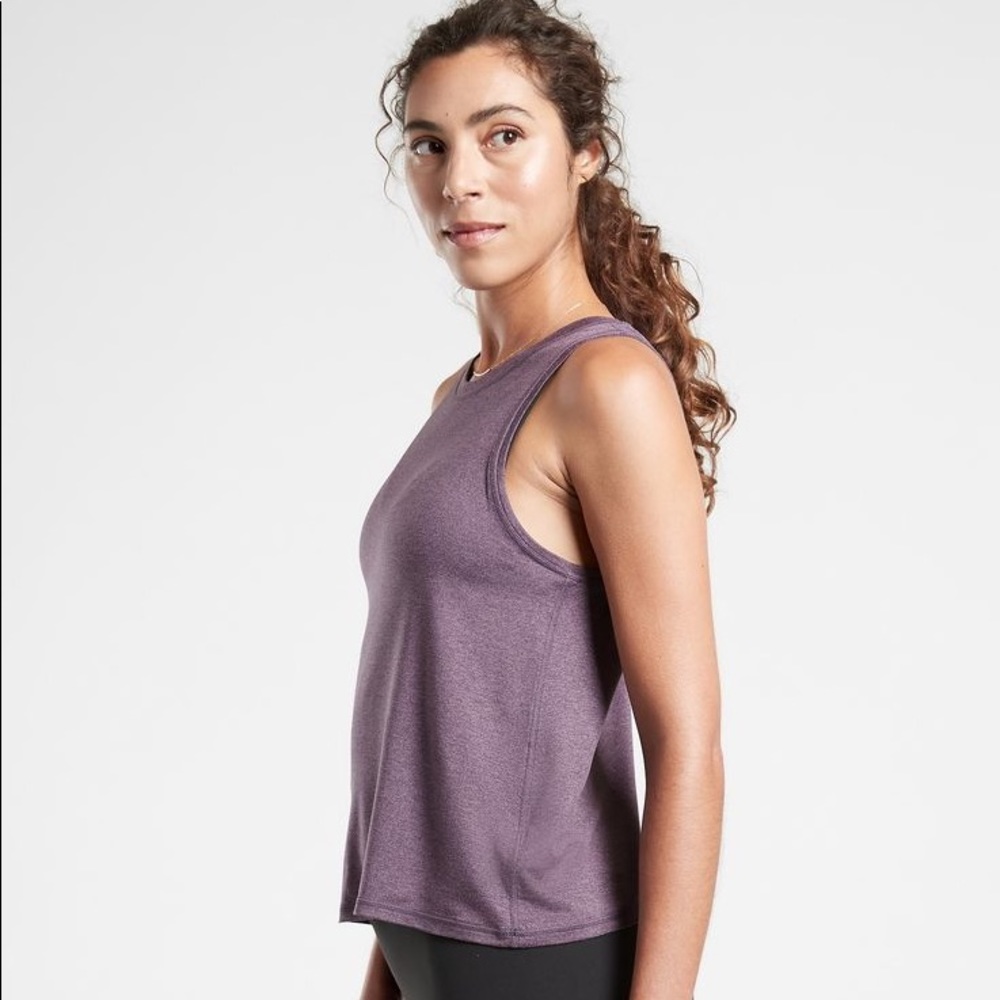 NWT Athleta Uptempo Tank in Regal Plum/Dark Sky Violet size XS